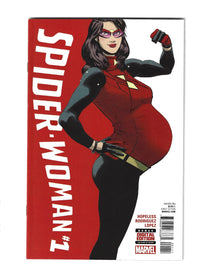 Spider-Woman #1 (2016 Marvel) Pregnant Javier Rodriguez Cover! NM- (H004)