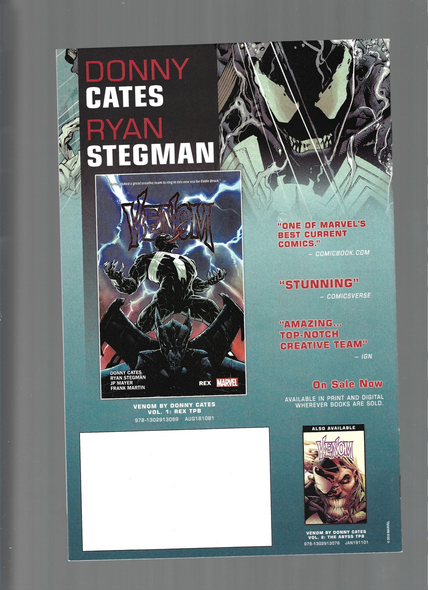 Spider-Man #1 Free Comic Book Day (2019) Signed by Donny Cates VF/NM   (LF007)