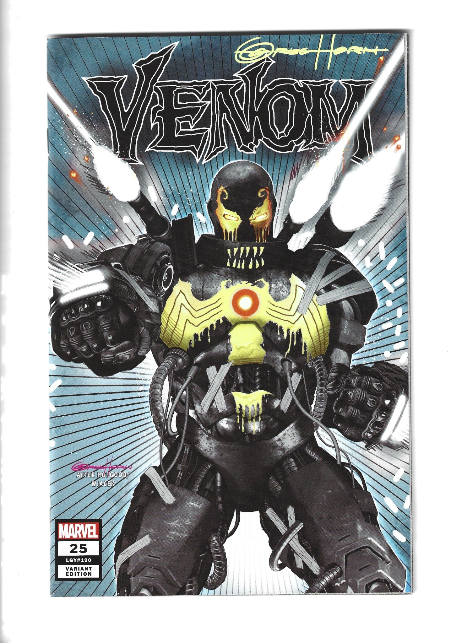 Venom #25 Greg Horn Exclusive Variant 1st Appearance Virus W/COA VF/NM  (LF004)