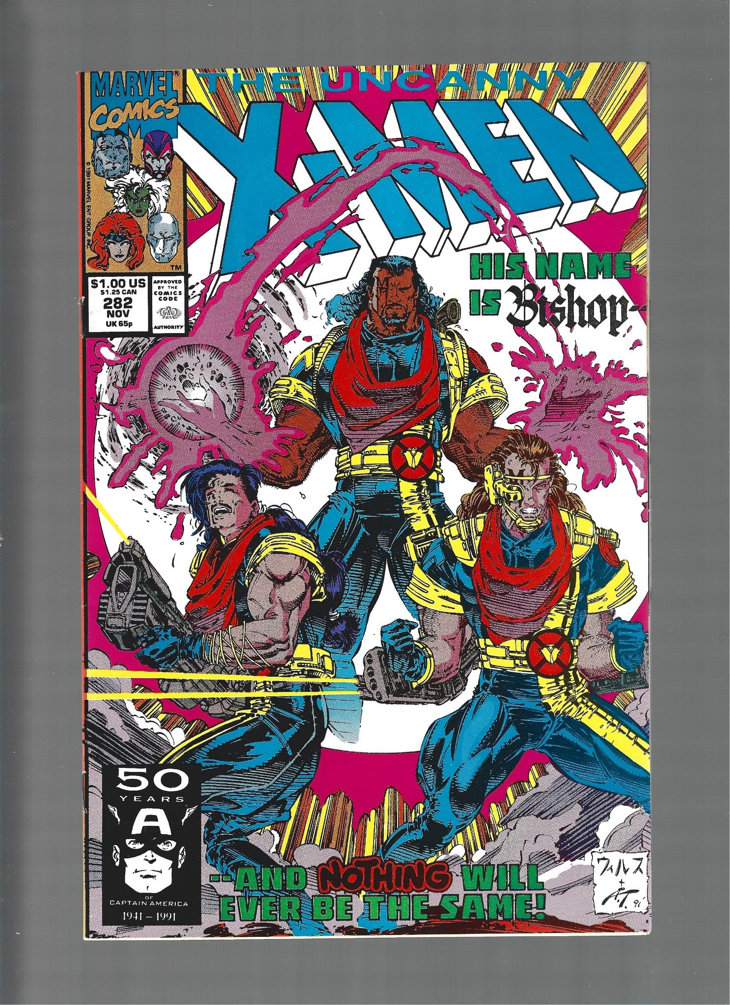 Uncanny X-Men #282 1st. App. Bishop (Cameo) VF/VF+ (LF007)
